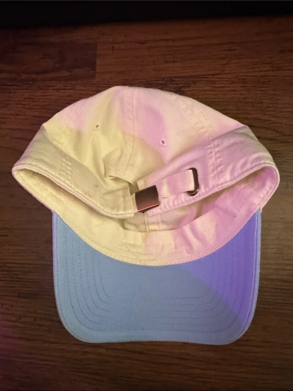 Peanuts Kids Two-Tone Cap in White and Light Blue with Embroidery 44.T27